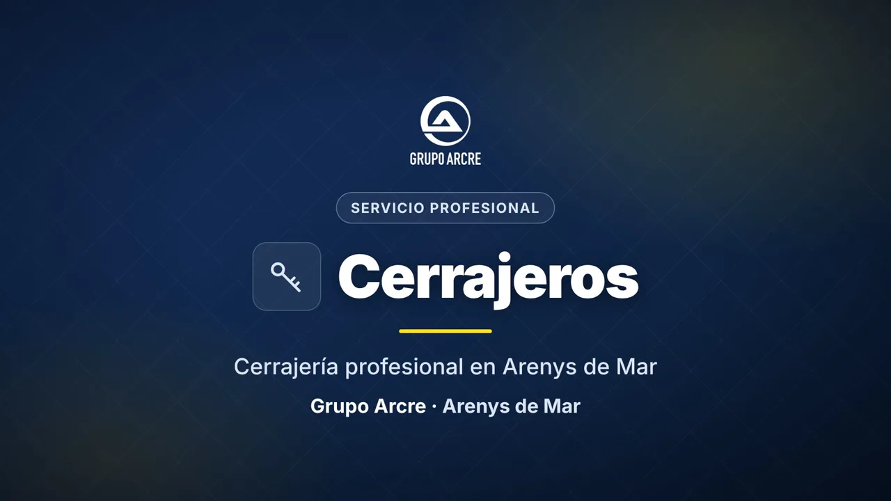 Cerrajería profesional en Arenys de Mar